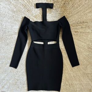 Elegant Black Off-Shoulder Dress